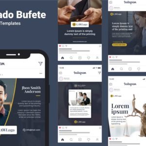 Plantillas posts bufete abogado